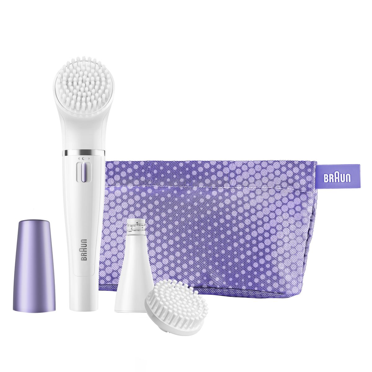 Braun Face 832n щеточка для очищения + эпилятор для лица81530872 Braun Face 832n щеточка для очищения + эпилятор для лица81530872Эпилятор Braun Face 832 подарит вам возможность правильно ухаживать за кожей лица в домашних условиях, без посещения салонов красоты. Регулярное очищение и отшелушивание ороговевших клеток позволяет коже становиться нежной и бархатистой, выглядеть здоровой и сияющей. Маленькая эпилирующая насадка позаботится о быстром и аккуратном удалении нежелательных волосков на лице, которые могут доставлять некоторый дискомфорт. Компактные размеры прибора позволят вам брать его с собой в поездки, чтобы вы могли воспользоваться им в любой момент. Универсальный эпилятор позаботится о тщательном очищении кожи. В комплекте есть обычная щеточка, которая удалит ороговевшие клетки и остатки макияжа, а также щеточка с голубыми щетинками, которая поможет в глубоком очищении пор. Голубые щетинки длиной 10 мм и белые щетинки длиной 8 мм интенсивно очищают кожу и способствуют ее активной регенерации. Вы можете использовать эти насадки для умывания с пенкой или гелем. Герметичный корпус...