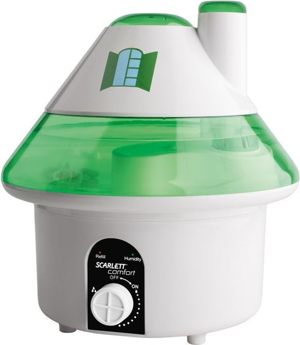 Scarlett SC-AH986M06, White Green увлажнитель воздухаSC-AH986M06 Scarlett SC-AH986M06, White Green увлажнитель воздухаSC-AH986M06Увлажнитель воздуха Scarlett SC-AH986M06 - незаменимый домашний прибор, который не только создает здоровый микроклимат в доме, офисе и любом другом помещении, но и сохраняет комнатные растения, деревянную мебель в идеальном состоянии. Сухой воздух в помещении на 20% увеличивает риск развития заболеваний дыхательных путей и приводит к ухудшению зрения. Особенно стоит задуматься над приобретением увлажнителя семьям с маленькими детьми. Если в доме много комнатных растений, то для поддержания зелени и здоровья им просто необходим увлажненный воздух, ведь питаются они не только через корни, но и через листья. С этой задачей также прекрасно справляется увлажнитель воздуха Scarlett SC-AH986M06!