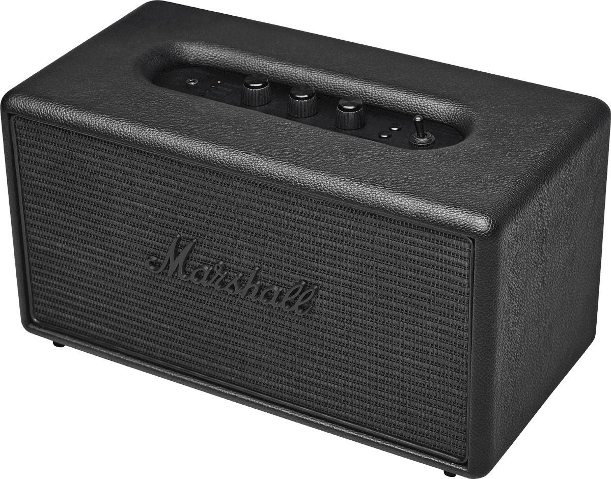 Marshall Stanmore Pitch, Black акустическая система7340055309769 Marshall Stanmore Pitch, Black акустическая система7340055309769Marshall Stanmore Pitch – компактная акустическая система, созданная в классическом стиле Marshall по самым современным технологиям. Колонка совместима с большинством аудиоустройств, а небольшие размеры позволяют слушать музыку в любом месте. Для подключения можно использовать стандартный аудиоразъем 3,5 мм или Bluetooth-соединение. Marshall Stanmore радует совместимостью даже с Apple TV, а также другими устройствами, которые имеют оптический выход. С виду скромные динамики производят мощный детализированный звук даже при максимальном уровне громкости. Эксклюзивная акустика Marshall Stanmore Pitch снабжена аналоговыми регуляторами, дающими возможность производить пользовательскую настройку звука при прослушивании любимых музыкальных композиций. Акустическая система Stanmore Pitch работает как в стандартном, так и в энергосберегающем режимах. Marshall Stanmore Pitch – это возврат к золотым временам Rock’n’Roll. Это прекрасное решение для...