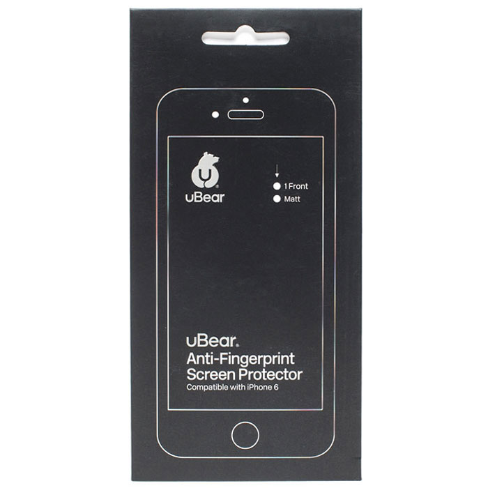 uBear защитная пленка для iPhone 6/6s, матоваяSP01MA01-I6 uBear защитная пленка для iPhone 6/6s, матоваяSP01MA01-I6Матовая защитная пленка uBear для iPhone 6/6s - одна из немногих пленок на рынке с твердостью 4H, что обеспечивает отличную защиту экрана вашего устройства от царапин. Инновационное матовое покрытие гарантирует отсутствие отпечатков пальцев. Пленка не препятствует прохождению сенсорного сигнала.