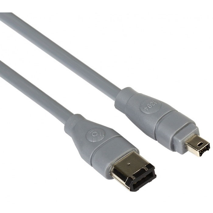 SmartBuy KA118-50 кабель FireWire (1,8 м)KA118-50 SmartBuy KA118-50 кабель FireWire (1,8 м)KA118-50Кабель SmartBuy KA118-50 применяется для создания сетей, подключения внешних дисковых устройств, miniDV камер, массивов RAID, принтеров и сканеров к компьютеру. Напряжение: 8 — 40 В Скорость передачи данных: 100, 200 и 400 Мбит/с Совместимость: цифровые устройства с разъемом 4pin