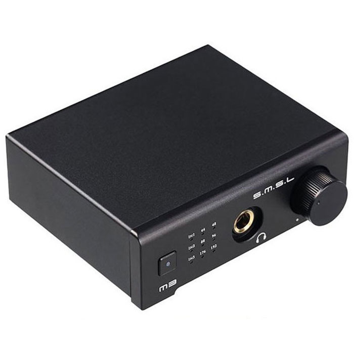 SMSL M3, Black усилитель для наушников588 SMSL M3, Black усилитель для наушников588SMSL M3 – это миниатюрное многофункциональное устройство, объединившее в себе ЦАП и усилитель для наушников. Девайс обладает отличной производительностью, удобными рабочими режимами и утончённым внешним видом. M3 оснащён дисплеем с интуитивно понятной индикацией и имеет богатый набор портов. Поддерживается подключение устройства к ПК по USB, а также к другим девайсам по USB-OTG, что существенно облегчает зарядку M3 вне зависимости от того, где вы находитесь. Уровень выходной мощности: 1,9 Vrms Параметры звука на входе: USB-вход – 24 бита / 96 кГц; оптический/коаксиальный вход – 24 бита / 192 кГц Динамический диапазон: >112 дБ Разделение каналов: >105 дБ