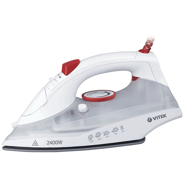 Vitek VT-1234(W) утюгVT-1234(W) Vitek VT-1234(W) утюгVT-1234(W)Современные бытовые приборы, предназначенные для ухода за одеждой, радуют нас своими поистине безграничными возможностями. Ультрагладкая подошва утюга Vitek VT-1234(W) из нержавеющей стали, с керамическим покрытием обеспечивают идеальное скольжение. Утюг Vitek VT-1234(W) превратит процесс глажки различных видов ткани в легкое и неутомительное занятие. Прибор обладает всеми необходимыми характеристиками для отличного результата: сухое глажение, отпаривание с регулировкой, функция разбрызгивания, возможность вертикального отпаривания. Модель оснащена функциями парового удара и самоочистки, а также индикатором нагрева и автоотключения.