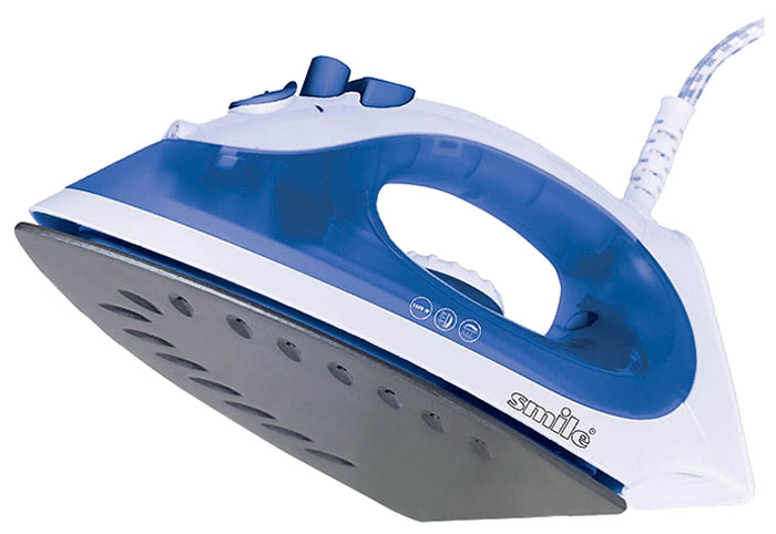 Smile SI 1810 утюгSI 1810 Smile SI 1810 утюгSI 1810Утюг Smile SI 1810 с пароувлажнением и плавной регулировкой температуры. Благодаря подошве с антипригарным покрытием утюг идеально скользит по ткани и без труда разглаживает даже самые сложные складки. Вместительный резервуар для воды обеспечивает непрерывную работу с паром. Утюг имеет режим сухой глажки (подачу пара можно отключить).