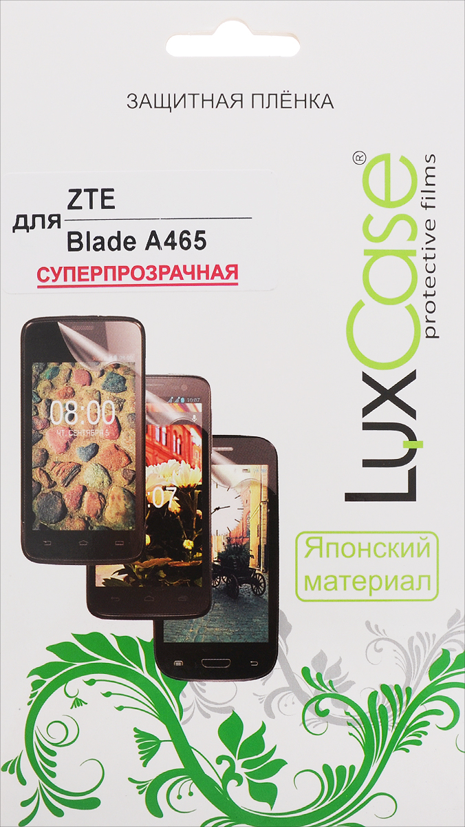 LuxCase защитная пленка для ZTE Blade A465, суперпрозрачная51448 LuxCase защитная пленка для ZTE Blade A465, суперпрозрачная51448Защитная пленка LuxCase для ZTE Blade A465 сохраняет экран смартфона гладким и предотвращает появление на нем царапин и потертостей. Структура пленки позволяет ей плотно удерживаться без помощи клеевых составов и выравнивать поверхность при небольших механических воздействиях. Пленка практически незаметна на экране смартфона и сохраняет все характеристики цветопередачи и чувствительности сенсора.