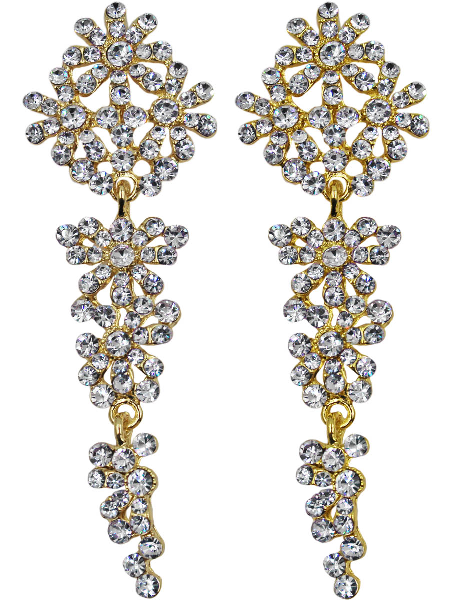 Серьги Taya, цвет: золото. T-B-11159-EARR-GOLDT-B-11159-EARR-GOLD Серьги Taya, цвет: золото. T-B-11159-EARR-GOLDT-B-11159-EARR-GOLDСерьги с классической английской застежкой сотканы из многочисленных цветков и капелек росы. Изготовлена модель из гипоаллергенного бижутерного сплава.