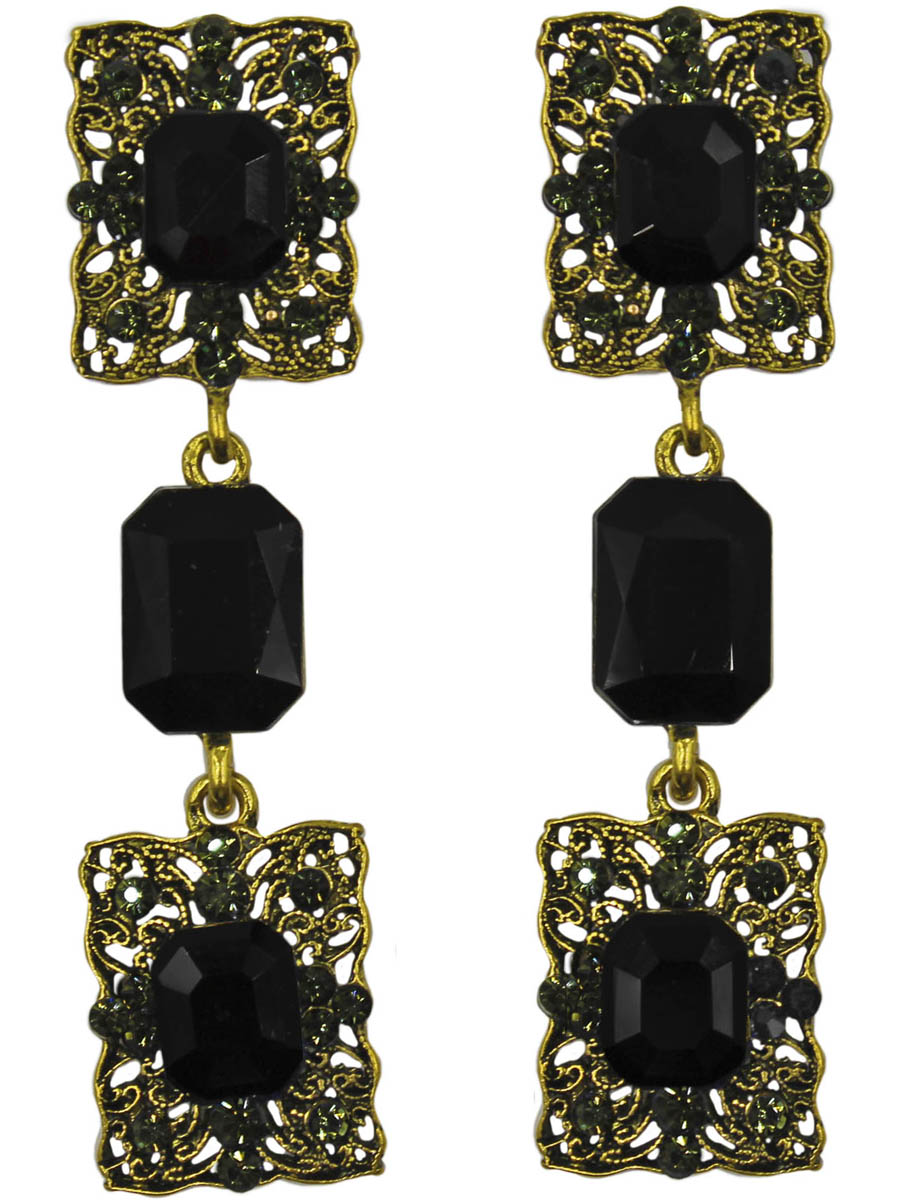 Серьги женские Taya, цвет: золото, черный. T-B-11320-EARR-GL.BLACKT-B-11320-EARR-GL.BLACK Серьги женские Taya, цвет: золото, черный. T-B-11320-EARR-GL.BLACKT-B-11320-EARR-GL.BLACKСерьги с английской застежкой. Все детали прямоугольной формы. черничные кристаллы в рамке из тоненьких золотых прутиков. Теплые, спокойные серьги. Размеры: длина серьги 6,2 см, ширина 1,6 см.