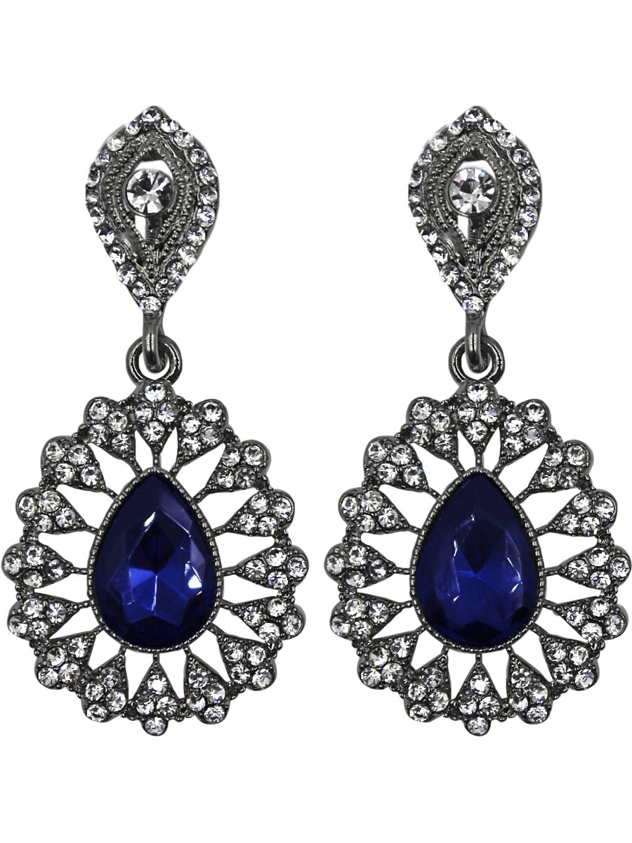 Серьги женские Taya, цвет: серебро, темно-синий. T-B-11361-EARR-SL.D.BLUET-B-11361-EARR-SL.D.BLUE Серьги женские Taya, цвет: серебро, темно-синий. T-B-11361-EARR-SL.D.BLUET-B-11361-EARR-SL.D.BLUEСерьги с английским замком. Сережки объемные. Крупный каплевидный кристалл на серебряной витой платформе. Размеры: длина серьги 5,5 см, ширина 3,0 см.