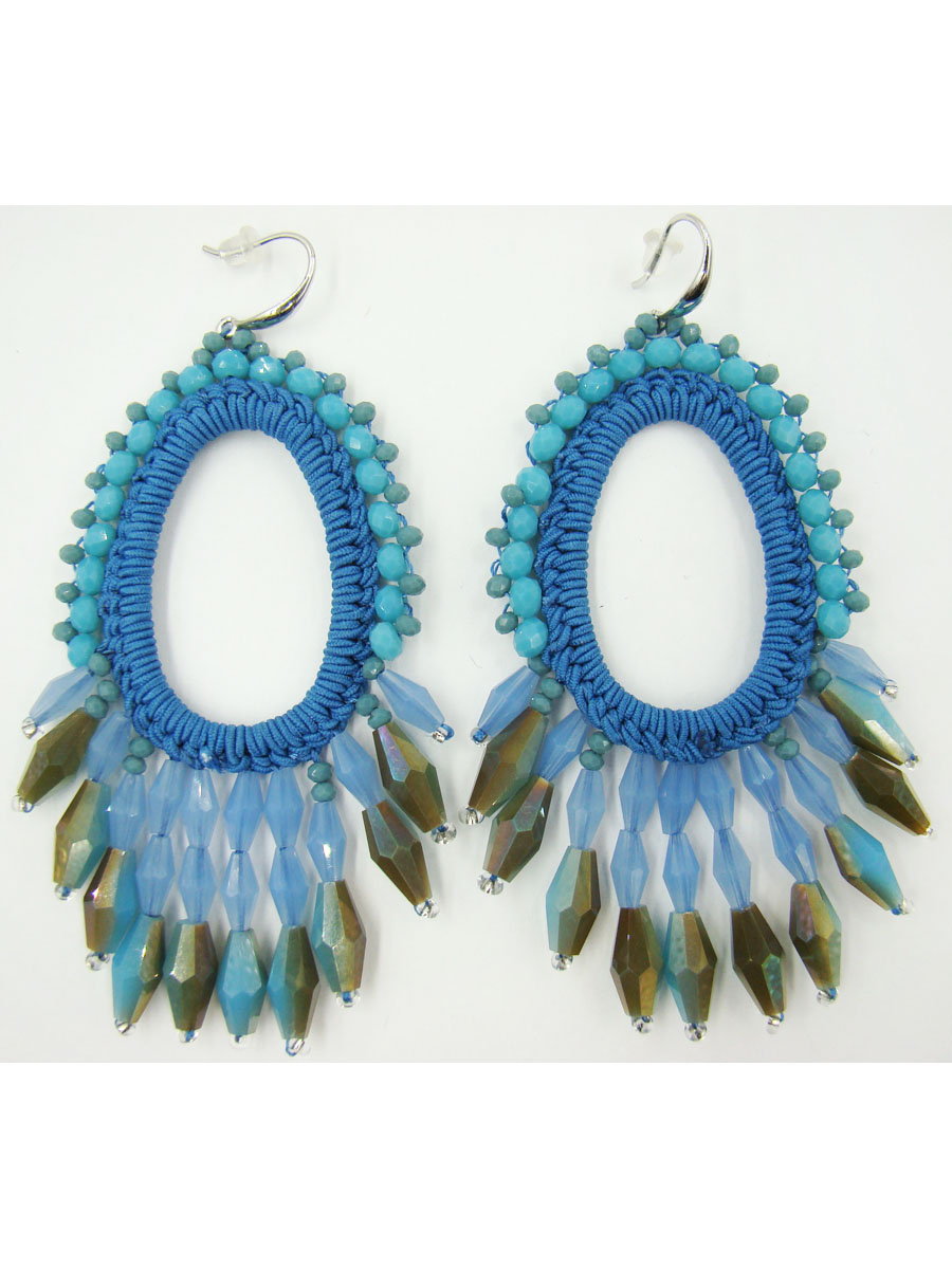 Серьги женские Taya, цвет: синий. T-B-9559-EARR-BLUET-B-9559-EARR-BLUE Серьги женские Taya, цвет: синий. T-B-9559-EARR-BLUET-B-9559-EARR-BLUEСерьги с замком-петлёй с силиконовой заглушкой. Размеры: 8,7 * 4,0 см