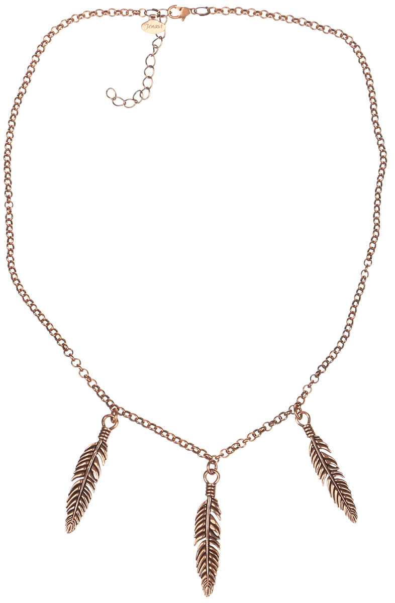 Jenavi, Коллекция Feather, Плумо (Колье), цвет - медныйf682u590 Jenavi, Коллекция Feather, Плумо (Колье), цвет - медныйf682u590Коллекция Feather, Плумо (Колье) гипоаллергенный ювелирный сплав,Медное покрытие, вставка без вставок, цвет - медный