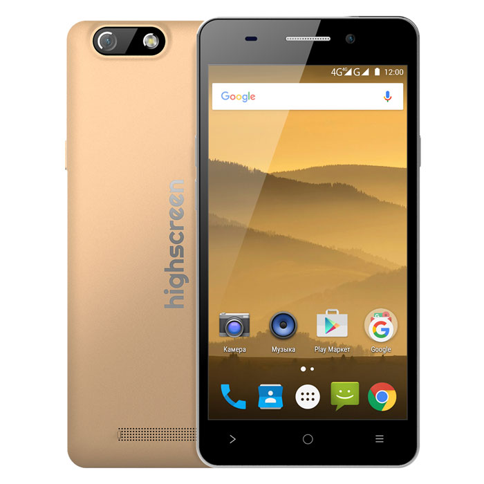Highscreen Power Five EVO, Gold23422 Highscreen Power Five EVO, Gold23422Устали от розеток? Highscreen Power Five EVO не способен решить все ваши проблемы, но главную проблему - проблему длительности работы от аккумулятора - он решает отлично. А все потому, что у него есть мощная батарея на 5000 мАч. Играй, смотри видео, читай книги и броди по просторам интернета так долго, насколько хватит терпения. Главное, теперь ты точно не будешь таскать с собой зарядку и искать розетку при любом удобном случае. Жизнь слишком коротка, чтобы задумываться об экономии заряда аккумулятора. Какой приятный! Вы только взгляните на него - Highscreen Power Five EVO выглядит и ощущается явно дороже своей стоимости. Идеальное качество сборки, внимание к каждой детали и превосходные материалы делают смартфон по- настоящему новым объектом твоих желаний. Экран, на который хочется смотреть С экраном смартфона мы проводим большую часть своего времени, порадуйте себя и свои глаза качественной картинкой. В Highscreen Power Five...