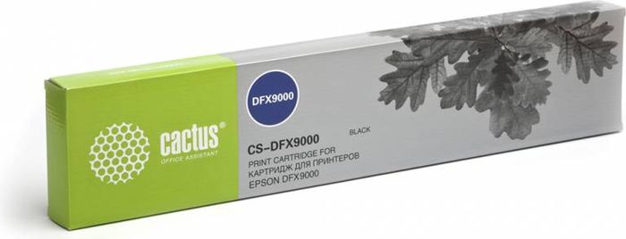 Cactus CS-DFX9000, Black картридж ленточный для Epson DFX9000CS-DFX9000 Cactus CS-DFX9000, Black картридж ленточный для Epson DFX9000CS-DFX9000Картридж ленточный Cactus CS-DFX9000 для матричных принтеров Epson DFX9000. Расходные материалы Cactus для печати максимизируют характеристики принтера. Они обеспечивают повышенную четкость изображения и надежное качество печати.