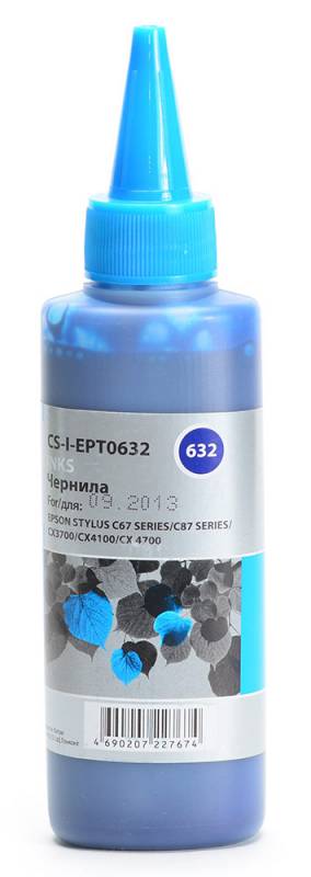Cactus CS-I-EPT0632, Cyan чернила для Epson Stylus C67 Series/C87 Series/CX3700CS-I-EPT0632 Cactus CS-I-EPT0632, Cyan чернила для Epson Stylus C67 Series/C87 Series/CX3700CS-I-EPT0632Чернила Cactus CS-I-EPT0632 предназначены для перезаправки картриджей принтеров Epson Stylus C67 Series/C87 Series/CX3700. Они обеспечивают отличное качество печати устройства.