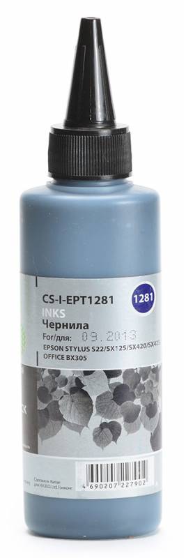 Cactus CS-I-EPT1281, Black чернила для Epson Stylus S22/SX125/SX420/SX425CS-I-EPT1281 Cactus CS-I-EPT1281, Black чернила для Epson Stylus S22/SX125/SX420/SX425CS-I-EPT1281Чернила Cactus CS-I-EPT1281 предназначены для перезаправки картриджей принтеров Epson Stylus S22/SX125/SX420/SX425. Они обеспечивают отличное качество печати устройства.