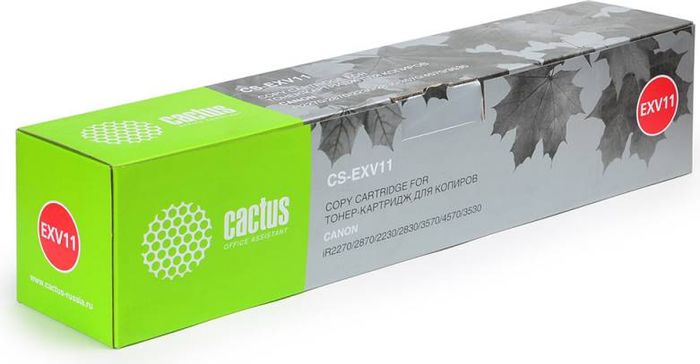 Cactus CS-EXV11, Black тонер-картридж для Canon R2270/GPR-15CS-EXV11 Cactus CS-EXV11, Black тонер-картридж для Canon R2270/GPR-15CS-EXV11Тонер-картридж Cactus CS-EXV11 для лазерных принтеров Canon R2270/GPR-15. Расходные материалы Cactus для лазерной печати максимизируют характеристики принтера. Обеспечивают повышенную чёткость чёрного текста и плавность переходов оттенков серого цвета и полутонов, позволяют отображать мельчайшие детали изображения. Гарантируют надежное качество печати.
