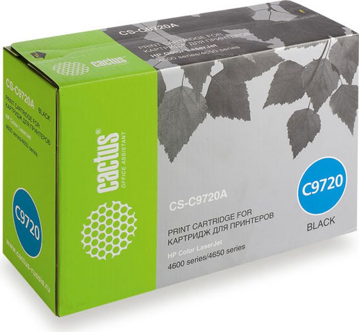 Cactus CS-C9720A, Black тонер-картридж для HP CLJ 4600/4650CS-C9720A Cactus CS-C9720A, Black тонер-картридж для HP CLJ 4600/4650CS-C9720AТонер-картридж Cactus CS-C9720A для лазерных принтеров HP CLJ 4600/4650. Расходные материалы Cactus для лазерной печати максимизируют характеристики принтера. Обеспечивают повышенную чёткость чёрного текста и плавность переходов оттенков серого цвета и полутонов, позволяют отображать мельчайшие детали изображения. Гарантируют надежное качество печати.