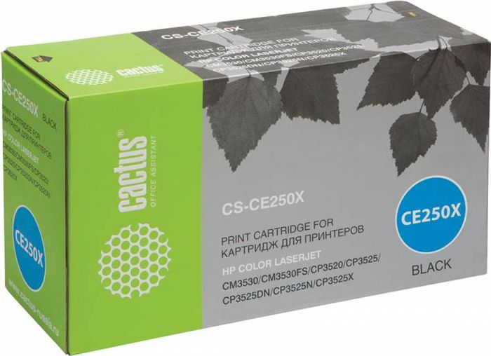 Cactus CS-CE250X, Black тонер-картридж для HP CLJ CP3525/CM3530CS-CE250X Cactus CS-CE250X, Black тонер-картридж для HP CLJ CP3525/CM3530CS-CE250XТонер-картридж Cactus CS-CE250X для лазерных принтеров HP LaserJet CP3525, CM3530 Расходные материалы Cactus для лазерной печати максимизируют характеристики принтера. Обеспечивают повышенную чёткость чёрного текста и плавность переходов оттенков серого цвета и полутонов, позволяют отображать мельчайшие детали изображения. Гарантируют надежное качество печати.