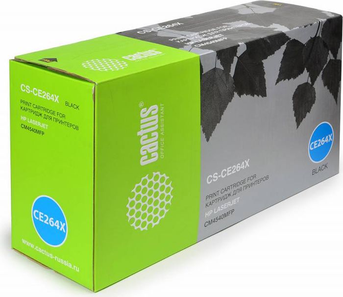 Cactus CS-CE264X, Black тонер-картридж для HP CLJ CM4540CS-CE264X Cactus CS-CE264X, Black тонер-картридж для HP CLJ CM4540CS-CE264XТонер-картридж Cactus CS-CE264X для лазерных принтеров HP CLJ CM4540. Расходные материалы Cactus для лазерной печати максимизируют характеристики принтера. Обеспечивают повышенную чёткость чёрного текста и плавность переходов оттенков серого цвета и полутонов, позволяют отображать мельчайшие детали изображения. Гарантируют надежное качество печати.