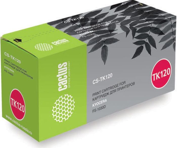 Cactus CS-TK120, Black тонер-картридж для Kyocera FS-1030DCS-TK120 Cactus CS-TK120, Black тонер-картридж для Kyocera FS-1030DCS-TK120Тонер-картридж Cactus CS-TK120 для лазерных принтеров Kyocera FS-1030D. Расходные материалы Cactus для лазерной печати максимизируют характеристики принтера. Обеспечивают повышенную чёткость чёрного текста и плавность переходов оттенков серого цвета и полутонов, позволяют отображать мельчайшие детали изображения. Гарантируют надежное качество печати.