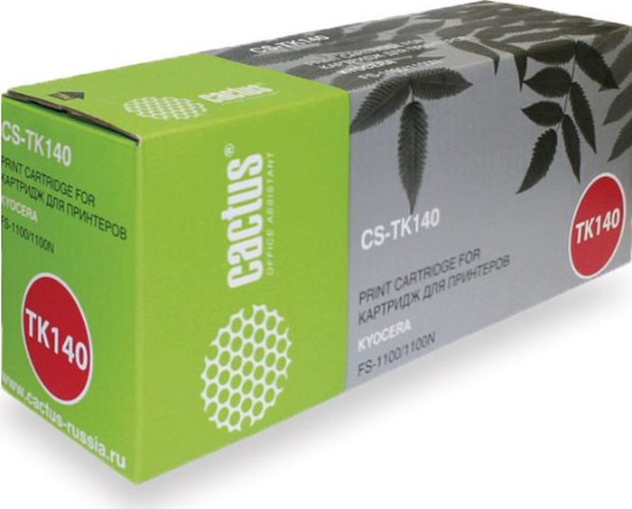 Cactus CS-TK140, Black тонер-картридж для Kyocera FS-1100/1100NCS-TK140 Cactus CS-TK140, Black тонер-картридж для Kyocera FS-1100/1100NCS-TK140Тонер-картридж Cactus CS-TK140 для лазерных принтеров Kyocera FS-1100/1100N. Расходные материалы Cactus для лазерной печати максимизируют характеристики принтера. Обеспечивают повышенную чёткость чёрного текста и плавность переходов оттенков серого цвета и полутонов, позволяют отображать мельчайшие детали изображения. Гарантируют надежное качество печати.