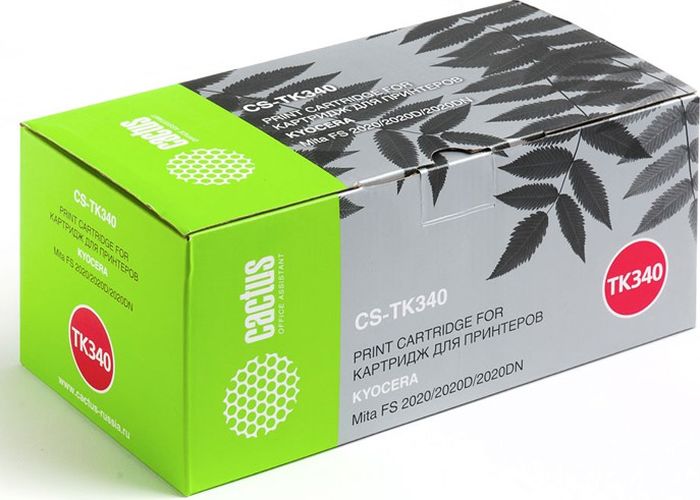 Cactus CS-TK340, Black тонер-картридж для Kyocera Mita FS 2020/2020D/2020DNCS-TK340 Cactus CS-TK340, Black тонер-картридж для Kyocera Mita FS 2020/2020D/2020DNCS-TK340Тонер-картридж Cactus CS-TK340 для лазерных принтеров Kyocera Mita FS 2020/2020D/2020DN. Расходные материалы Cactus для лазерной печати максимизируют характеристики принтера. Обеспечивают повышенную чёткость чёрного текста и плавность переходов оттенков серого цвета и полутонов, позволяют отображать мельчайшие детали изображения. Гарантируют надежное качество печати.