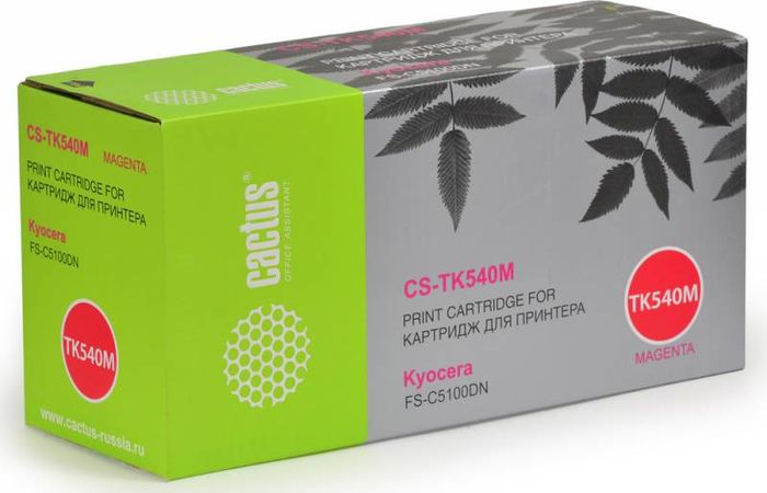 Cactus CS-TK540М, Magenta тонер-картридж для Kyocera FS-C5100DNCS-TK540М Cactus CS-TK540М, Magenta тонер-картридж для Kyocera FS-C5100DNCS-TK540МТонер-картридж Cactus CS-TK540М для лазерных принтеров Kyocera FS-C5100DN. Расходные материалы Cactus для лазерной печати максимизируют характеристики принтера. Обеспечивают повышенную чёткость чёрного текста и плавность переходов оттенков серого цвета и полутонов, позволяют отображать мельчайшие детали изображения. Гарантируют надежное качество печати.