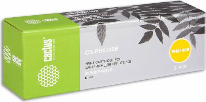 Cactus CS-PH6140B 106R01484, Black тонер-картридж для Xerox Phaser 6140CS-PH6140B Cactus CS-PH6140B 106R01484, Black тонер-картридж для Xerox Phaser 6140CS-PH6140BТонер-картридж Cactus CS-PH6140B 106R01484 для лазерных принтеров Xerox Phaser 6140. Расходные материалы Cactus для лазерной печати максимизируют характеристики принтера. Обеспечивают повышенную чёткость чёрного текста и плавность переходов оттенков серого цвета и полутонов, позволяют отображать мельчайшие детали изображения. Гарантируют надежное качество печати.