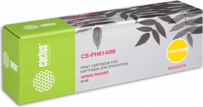 Cactus CS-PH6140M 106R01482, Magenta тонер-картридж для Xerox Phaser 6140CS-PH6140M Cactus CS-PH6140M 106R01482, Magenta тонер-картридж для Xerox Phaser 6140CS-PH6140MТонер-картридж Cactus CS-PH6140M 106R01482 для лазерных принтеров Xerox Phaser 6140. Расходные материалы Cactus для лазерной печати максимизируют характеристики принтера. Обеспечивают повышенную чёткость чёрного текста и плавность переходов оттенков серого цвета и полутонов, позволяют отображать мельчайшие детали изображения. Гарантируют надежное качество печати.