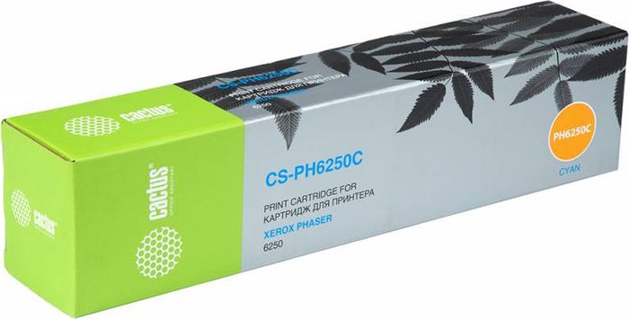Cactus CS-PH6250C 106R00668, Cyan тонер-картридж для Xerox Phaser 6250CS-PH6250C Cactus CS-PH6250C 106R00668, Cyan тонер-картридж для Xerox Phaser 6250CS-PH6250CТонер-картридж Cactus CS-PH6250C 106R00668 для лазерных принтеров Xerox Phaser 6250. Расходные материалы Cactus для лазерной печати максимизируют характеристики принтера. Обеспечивают повышенную чёткость чёрного текста и плавность переходов оттенков серого цвета и полутонов, позволяют отображать мельчайшие детали изображения. Гарантируют надежное качество печати.
