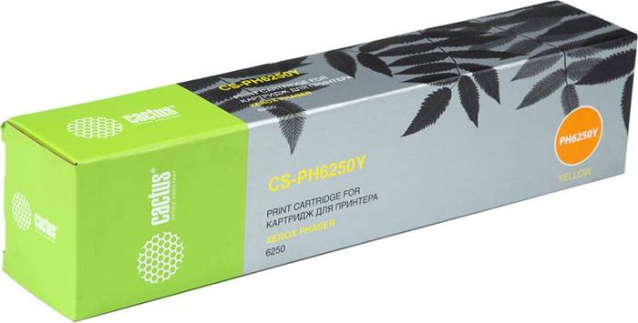 Cactus CS-PH6250Y 106R00670, Yellow тонер-картридж для Xerox Phaser 6250CS-PH6250Y Cactus CS-PH6250Y 106R00670, Yellow тонер-картридж для Xerox Phaser 6250CS-PH6250YТонер-картридж Cactus CS-PH6250Y 106R00670 для лазерных принтеров Xerox Phaser 6250. Расходные материалы Cactus для лазерной печати максимизируют характеристики принтера. Обеспечивают повышенную чёткость чёрного текста и плавность переходов оттенков серого цвета и полутонов, позволяют отображать мельчайшие детали изображения. Гарантируют надежное качество печати.