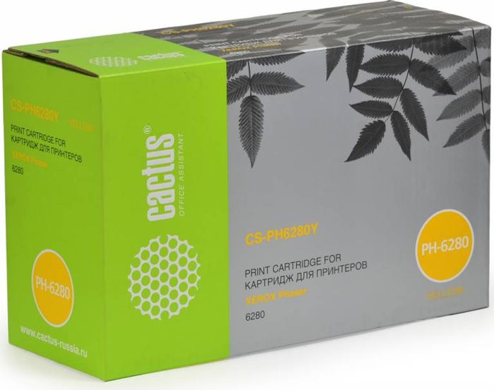 Cactus CS-PH6280Y 106R01402, Yellow тонер-картридж для Xerox Phaser 6280CS-PH6280Y Cactus CS-PH6280Y 106R01402, Yellow тонер-картридж для Xerox Phaser 6280CS-PH6280YТонер-картридж Cactus CS-PH6280Y 106R01402 для лазерных принтеров Xerox Phaser 6280. Расходные материалы Cactus для лазерной печати максимизируют характеристики принтера. Обеспечивают повышенную чёткость чёрного текста и плавность переходов оттенков серого цвета и полутонов, позволяют отображать мельчайшие детали изображения. Гарантируют надежное качество печати.