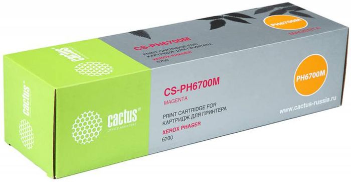Cactus CS-PH6700M 106R01524, Magenta тонер-картридж для Xerox Phaser 6700CS-PH6700M Cactus CS-PH6700M 106R01524, Magenta тонер-картридж для Xerox Phaser 6700CS-PH6700MТонер-картридж Cactus CS-PH6700M 106R01524 для лазерных принтеров Xerox Phaser 6700. Расходные материалы Cactus для лазерной печати максимизируют характеристики принтера. Обеспечивают повышенную чёткость чёрного текста и плавность переходов оттенков серого цвета и полутонов, позволяют отображать мельчайшие детали изображения. Гарантируют надежное качество печати.