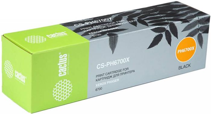 Cactus CS-PH6700X 106R01526, Black тонер-картридж для Xerox Phaser 6700CS-PH6700X Cactus CS-PH6700X 106R01526, Black тонер-картридж для Xerox Phaser 6700CS-PH6700XТонер-картридж Cactus CS-PH6700X 106R01526 для лазерных принтеров Xerox Phaser 6700. Расходные материалы Cactus для лазерной печати максимизируют характеристики принтера. Обеспечивают повышенную чёткость чёрного текста и плавность переходов оттенков серого цвета и полутонов, позволяют отображать мельчайшие детали изображения. Гарантируют надежное качество печати.