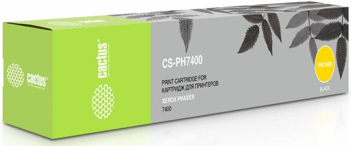 Cactus CS-PH7400 106R01080, Black тонер-картридж для Xerox Phaser 7400CS-PH7400 Cactus CS-PH7400 106R01080, Black тонер-картридж для Xerox Phaser 7400CS-PH7400Тонер-картридж Cactus CS-PH7400 106R01080 для лазерных принтеров Xerox Phaser 7400. Расходные материалы Cactus для лазерной печати максимизируют характеристики принтера. Обеспечивают повышенную чёткость чёрного текста и плавность переходов оттенков серого цвета и полутонов, позволяют отображать мельчайшие детали изображения. Гарантируют надежное качество печати.