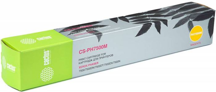 Cactus CS-PH7500M 106R01444, Magenta тонер-картридж для Xerox Phaser 7500CS-PH7500M Cactus CS-PH7500M 106R01444, Magenta тонер-картридж для Xerox Phaser 7500CS-PH7500MТонер-картридж Cactus CS-PH7500M 106R01444 для лазерных принтеров Xerox Phaser 7500. Расходные материалы Cactus для лазерной печати максимизируют характеристики принтера. Обеспечивают повышенную чёткость чёрного текста и плавность переходов оттенков серого цвета и полутонов, позволяют отображать мельчайшие детали изображения. Гарантируют надежное качество печати.