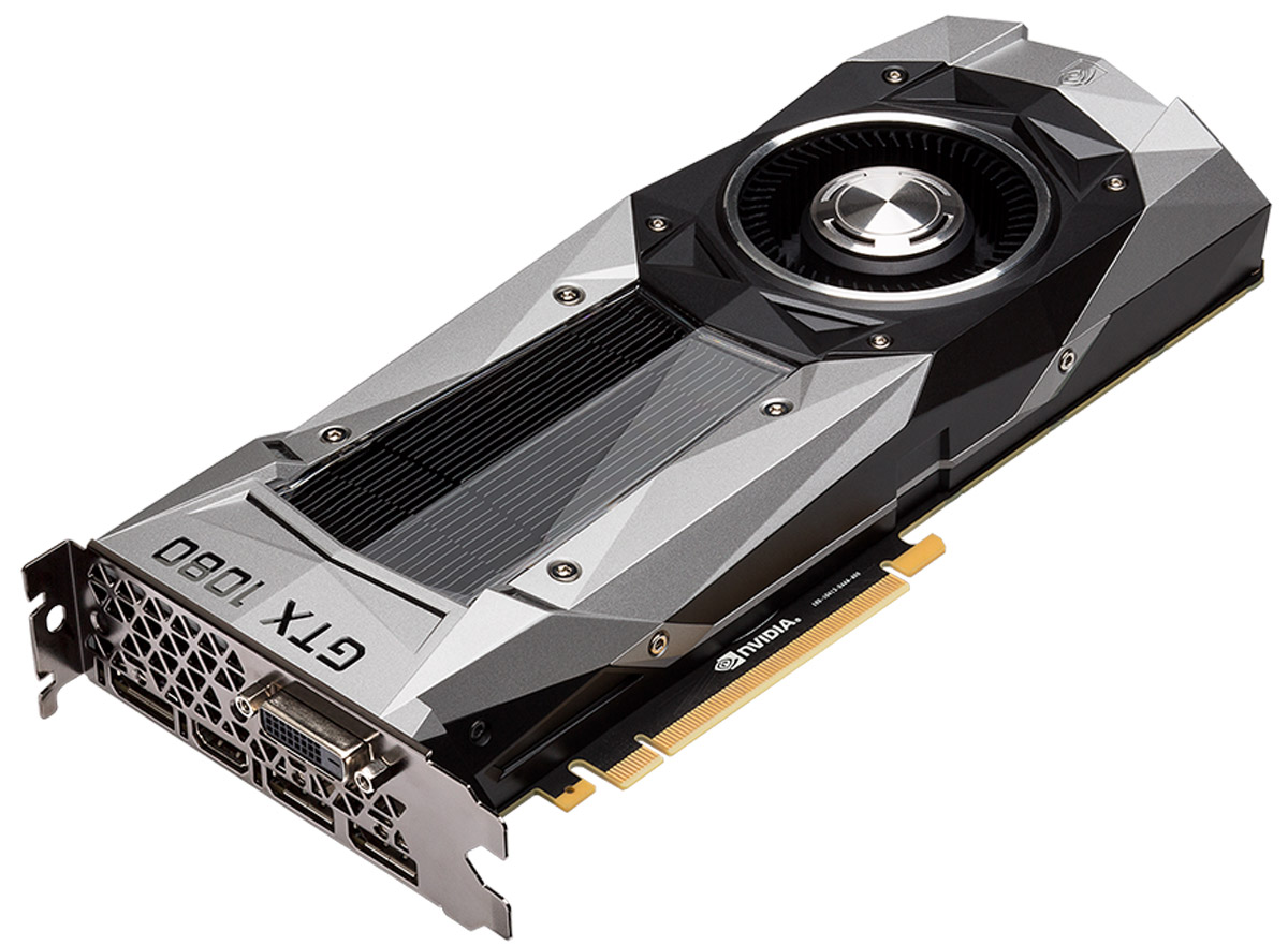 Gigabyte GeForce GTX 1080 Founders Edition 8GB видеокартаGV-N1080D5X-8GD-B Gigabyte GeForce GTX 1080 Founders Edition 8GB видеокартаGV-N1080D5X-8GD-BВидеокарта Gigabyte GeForce GTX 1080 Founders Edition обеспечивает новый уровень игровой производительности и захватывающих впечатлений от Виртуальной Реальности (VR), реализована на архитектуре NVIDIA Pascal - на одном из самых продвинутом графическом процессоре. Будьте готовы к игровым сражениям с Gigabyte GeForce GTX 1080 Founders Edition. Видеокарта обеспечивает самую высокую производительность, добавляя продвинутые игровые технологии (NVIDIA GameWorks) и саму продвинутую игровую экосистему (GeForce Experience). Технология NVIDIA GameWorks поддерживает последние требования современных мониторов, включая VR, мониторы с ультра высоким разрешением, так же обеспечивает плавный игровой процесс, кинематографический опыт, возможность захвата изображения 360 даже в VR. Откройте для себя новое поколение VR, с низким показателем задержки, наушниками последнего поколения, благодаря технологии NVIDIA VRWorks. VR аудио (звуковые эффекты),...