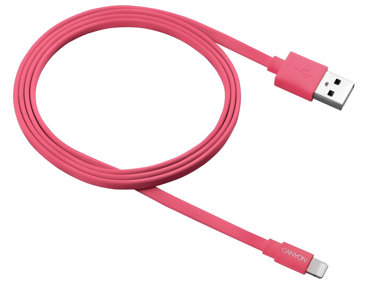 Canyon CNS-MFIC2R, Red кабель для iPhone/iPod/iPadCNS-MFIC2R Canyon CNS-MFIC2R, Red кабель для iPhone/iPod/iPadCNS-MFIC2RПлоский MFI кабель Canyon CNS-MFIC2R, Red в силиконовой оплётке. Этот компактный, яркий кабель – ваш идеальный спутник. Вы сможете подключить и синхронизировать любое свое iOS устройство когда угодно и где угодно — дома, на работе, или в дороге. Работает мгновенно и совершенно безопасно. Занимает минимум места как в сумке, так и на столе, а про узлы и клубки с ним можно забыть.