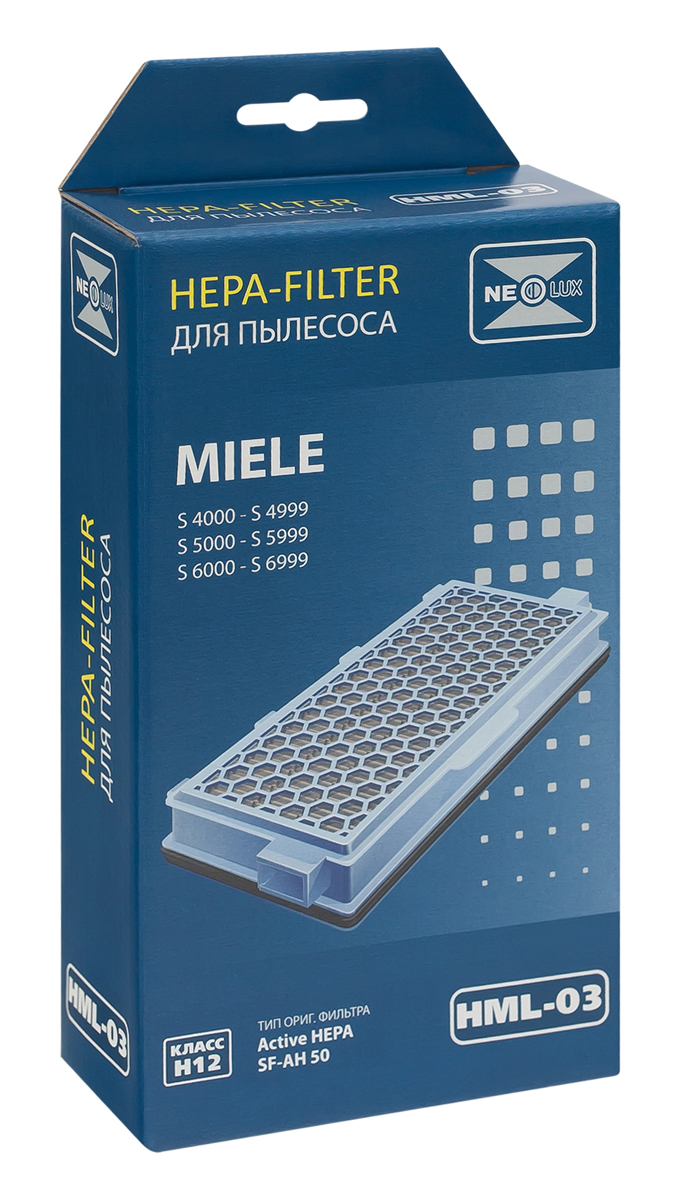 Neolux HML-03 HEPA-фильтр для пылесоса MieleHML-03 Neolux HML-03 HEPA-фильтр для пылесоса MieleHML-03HEPA фильтр Neolux HML-03 предназначен для пылесосов Miele. Отфильтровывает неприятные запахи благодаря специальному слою активированного угля, задерживает частицы, на которые реагируют аллергики.