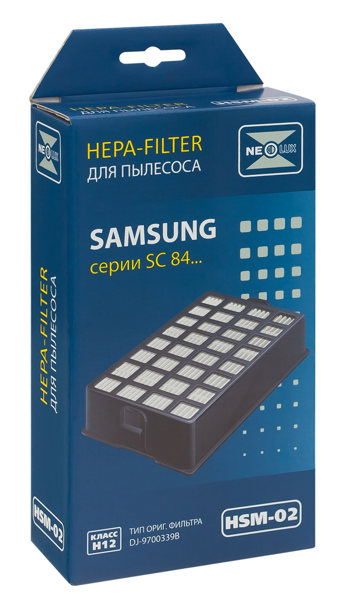 Neolux HSM-02 HEPA-фильтр для пылесоса SamsungHSM-02 Neolux HSM-02 HEPA-фильтр для пылесоса SamsungHSM-02HEPA фильтр Neolux HSM-02 предназначен для пылесосов Samsung. Обладает высочайшей степенью фильтрации, задерживает 99,5% пыли. Благодаря специальным свойствам фильтрующего материала, фильтр улавливает мельчайшие частицы, позволяя очищать воздух от пыльцы, микроорганизмов, бактерий и пылевых клещей. Предотвращает попадание пыли в механическую часть пылесоса, тем самым продлевая срок службы пылесоса и сохраняют чистоту воздуха.