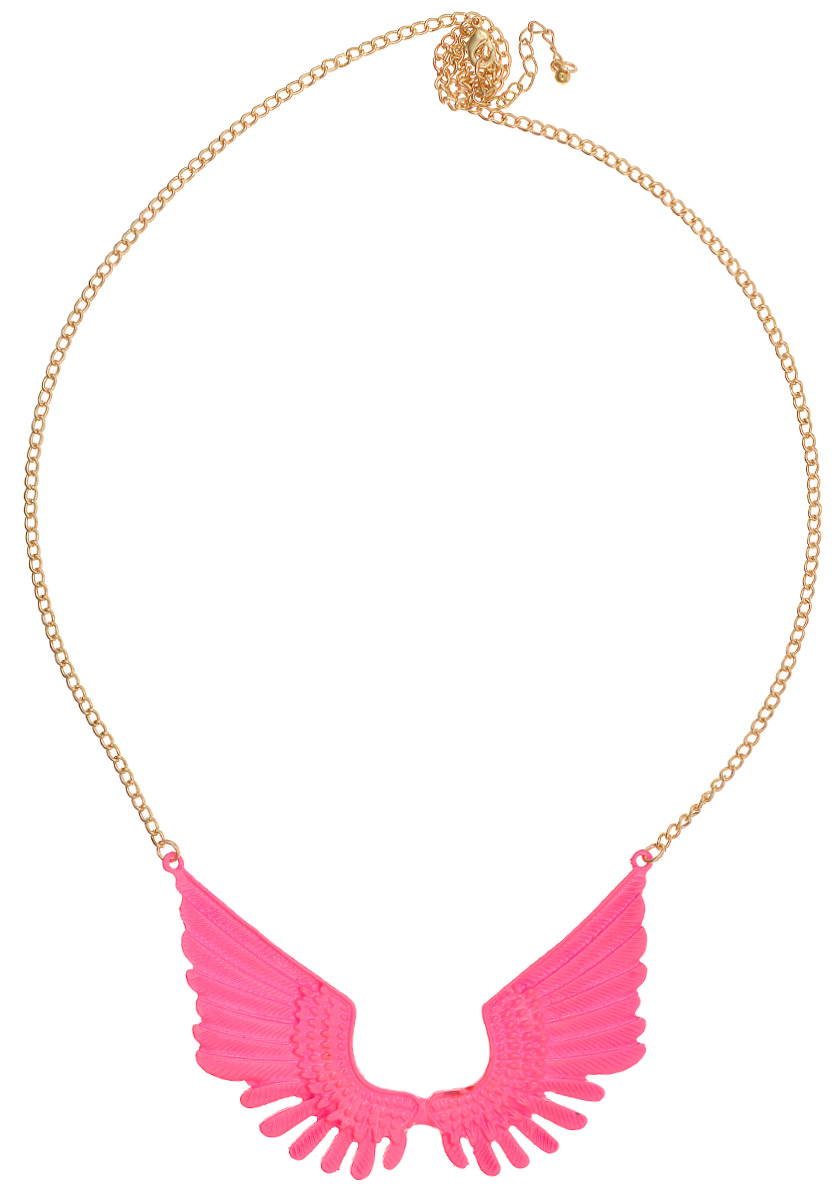 Подвеска Kawaii Factory Wings, цвет: ярко-розовый. KW091-000091KW091-000091 Подвеска Kawaii Factory Wings, цвет: ярко-розовый. KW091-000091KW091-000091Эффектная подвеска Wings - это украшение, которое поможет разнообразить серые будни и непременно поднимет настроение! Изделие выполнено из металла в виде крыльев. Длинная цепочка гармонично дополняет дизайн подвески и застегивается на удобный замок-карабин. Эта забавная подвеска станет отличным подарком и займет достойное место среди аксессуаров вашего гардероба.