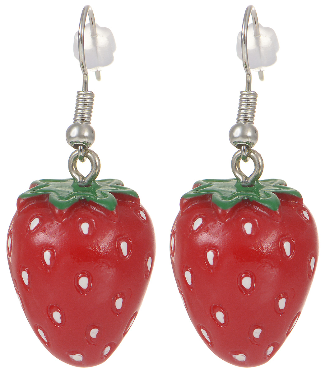 Серьги Kawaii Factory Земляника, цвет: красный. KW092-000174KW092-000174 Серьги Kawaii Factory Земляника, цвет: красный. KW092-000174KW092-000174Милые серьги Земляника от Kawaii Factory помогут разнообразить серые будни и непременно поднимут настроение! Серьги выполнены из полимерной глины и снабжены удобными замочками-петлями. Небольшой размер позволяет сочетать их с другими украшениями, а яркий цвет и оригинальный дизайн выделят своего обладателя из толпы и привлекут внимание. При взгляде на такое украшение сразу появляется аппетит и утренний заряд бодрости.