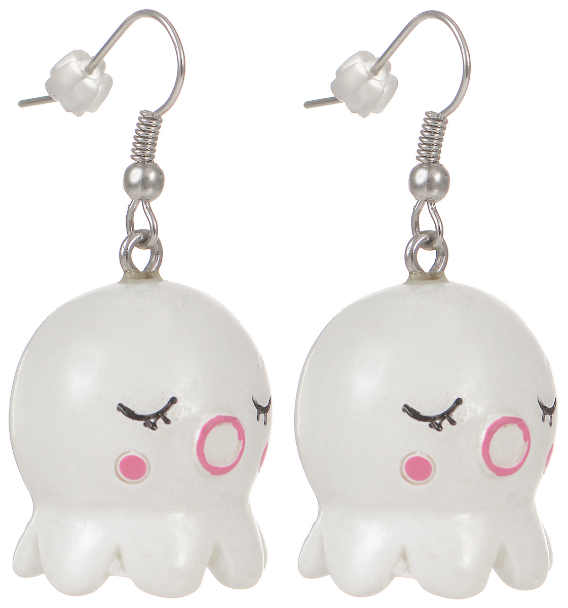 Серьги Kawaii Factory Осьминоги, цвет: белый. KW092-000135KW092-000135 Серьги Kawaii Factory Осьминоги, цвет: белый. KW092-000135KW092-000135Милые серьги Осьминоги от Kawaii Factory помогут разнообразить серые будни и непременно поднимут настроение! Серьги выполнены из пластика и снабжены удобными замочками-петлями. Небольшой размер позволяет сочетать их с другими украшениями, а яркий цвет и оригинальный дизайн выделят своего обладателя из толпы и привлекут внимание. Серьги Осьминоги станут прекрасным подарком для любителей необычных украшений.