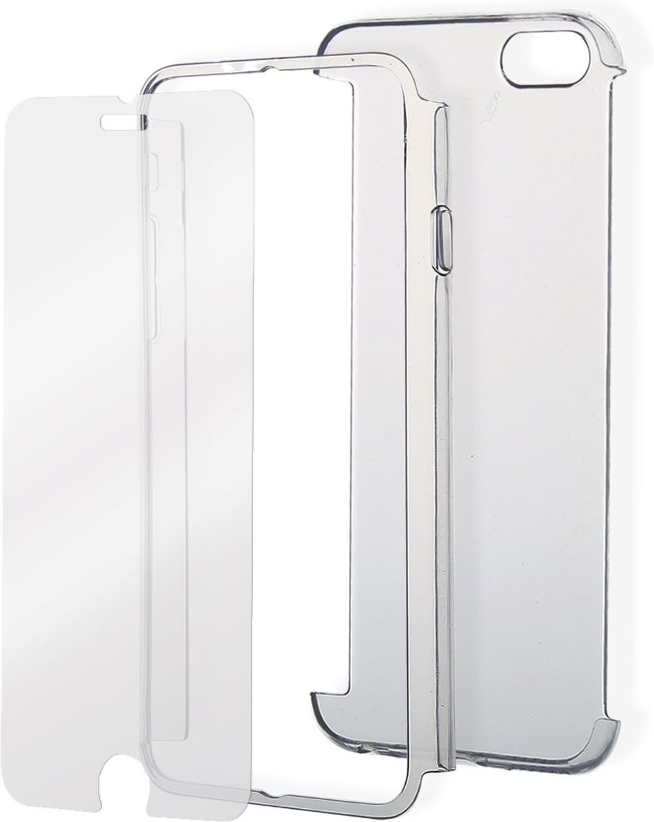 Celly Body IP6S чехол для Apple iPhone 6/6s, ClearBODYIP6S Celly Body IP6S чехол для Apple iPhone 6/6s, ClearBODYIP6SЧехол Celly Body IP6S для Apple iPhone 6/6s полностью защищает ваш смартфон: 360° защиты по краям, на передней и задней поверхности. Состоит из 3-х частей: задняя и передняя накладки выполнены из прозрачного прочного поликарбоната + закаленное стекло для дисплея. Чехол обеспечивает свободный доступ ко всем функциональным кнопкам смартфона и камере.