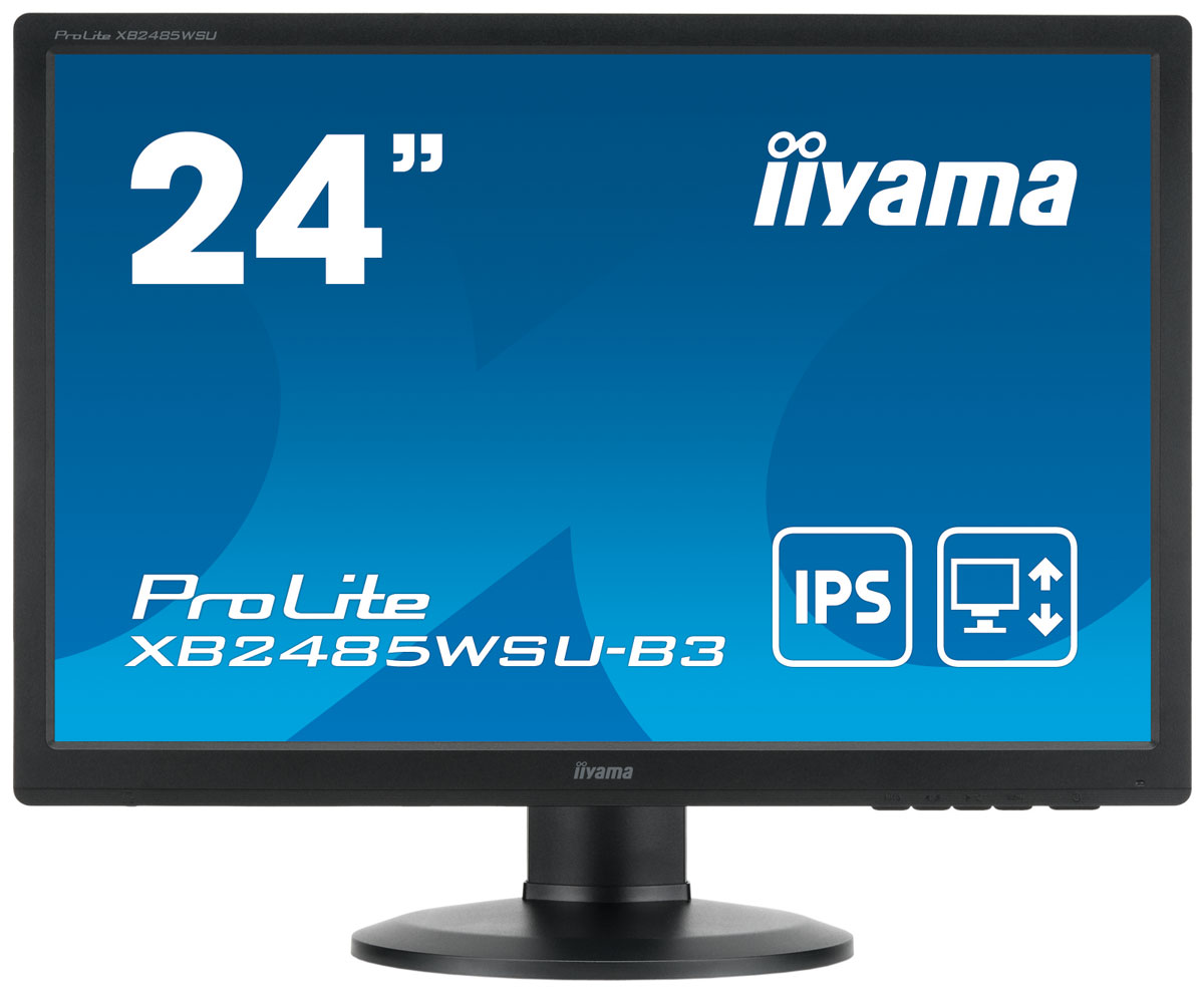 iiyama XB2485WSU-B3, Black мониторXB2485WSU-B3 iiyama XB2485WSU-B3, Black мониторXB2485WSU-B3iiyama XB2485WSU-B3 - высококачественный 24.1-дюймовый Full HD-дисплей, оснащенный светодиодной подсветкой и панелью IPS, гарантирующей точное и последовательное воспроизведение цвета с широкими углами обзора. Уровень динамического контраста этой модели превышает 5 000 000:1, а время отклика пикселей составляет 4 мс, что позволяет монитору демонстрировать отличное качество изображения. Наличие трех портов ввода обеспечивает полную совместимость со всеми новейшими графическими адаптерами. Эргономичная подставка обеспечивает регулировку по высоте, разворот и поворот монитора, что делает этот дисплей идеальным для широкого спектра приложений и сред, в которых гибкость и эргономика на рабочем месте являются ключевыми факторами. Монитор имеет сертификаты TCO и Energy Star. Модель идеально подойдет для образовательных, государственных, бизнес-структур и финансовых организаций.