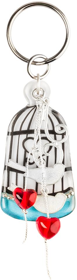 Брелок Lalo Treasures, цвет: бирюзовый, серебристый. KR4962KR4962 Брелок Lalo Treasures, цвет: бирюзовый, серебристый. KR4962KR4962Брелок Lalo Treasures изготовлен из ювелирной смолы ярких цветов. Он выполнен в виде клетки и декорирован металлическими птичками. Оригинальный брелок подчеркнет вашу индивидуальность, а также станет отличным подарком для любительниц модных новинок в мире аксессуаров.