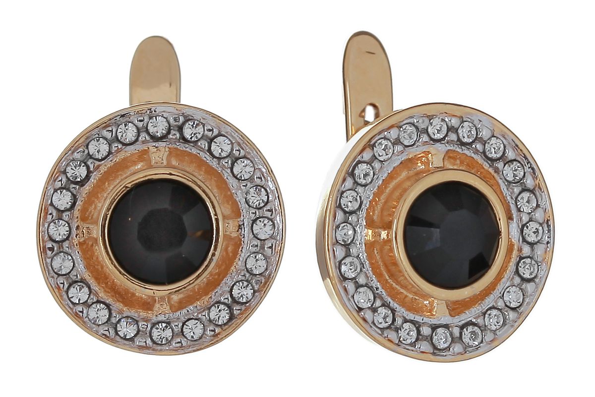Серьги Jenavi Эллада. Хонеста, цвет: золотой, мультиколор. j676q170j676q170 Серьги Jenavi Эллада. Хонеста, цвет: золотой, мультиколор. j676q170j676q170Оригинальные серьги Jenavi из коллекции Эллада. Хонеста изготовлены из гипоаллергенного ювелирного сплава, покрыты позолотой с родированием. Изделие застегивается на английский замок, который надежно зафиксирует серьги. Стильные серьги декорированы вставками из сверкающих кристаллов Swarovski.