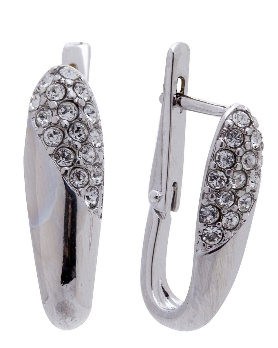 Jenavi, Коллекция Озон, Сосеета (Серьги), цвет - серебристый, белый. j949f100j949f100 Jenavi, Коллекция Озон, Сосеета (Серьги), цвет - серебристый, белый. j949f100j949f100Коллекция Озон, Сосеета (Серьги) гипоаллергенный ювелирный сплав,Серебрение c род. , вставка Кристаллы Swarovski , цвет - серебряный, белый