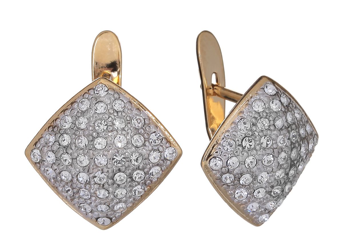 Jenavi, Коллекция Мириада, Харди (Серьги), цвет - золотой, белый. r632q100r632q100 Jenavi, Коллекция Мириада, Харди (Серьги), цвет - золотой, белый. r632q100r632q100Коллекция Мириада, Харди (Серьги) гипоаллергенный ювелирный сплав,Позолота с родированием, вставка Кристаллы Swarovski , цвет - золотой, белый