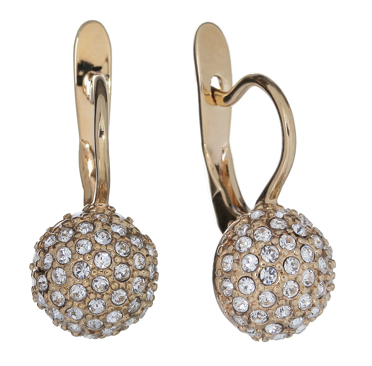Серьги Jenavi Мириада. Грэма, цвет: золотой, белый. r638p100r638p100 Серьги Jenavi Мириада. Грэма, цвет: золотой, белый. r638p100r638p100Оригинальные серьги Jenavi из коллекции Мириада. Грэма изготовлены из гипоаллергенного ювелирного сплава, покрыты позолотой с родированием. Изделие застегивается на английский замок, который надежно зафиксирует серьги. Стильные серьги декорированы вставками из кристаллов Swarovski.