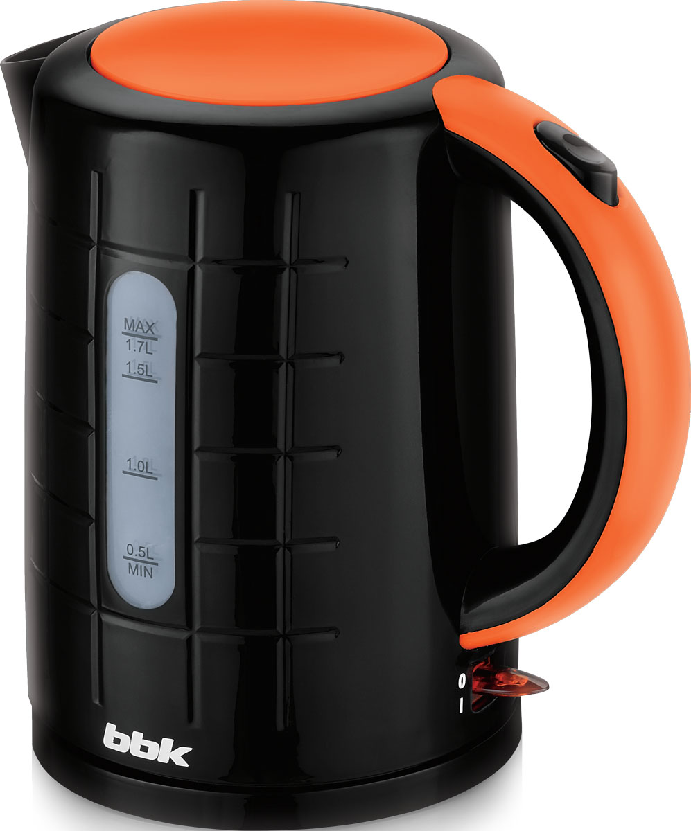 BBK EK1703P, Black Orange электрический чайникEK1703P чер/ор BBK EK1703P, Black Orange электрический чайникEK1703P чер/орЭлектрический чайник BBK EK1703P из термостойкого экологически чистого пластика, мощностью 2200 Bт и емкостью 1,7 литра, - это не просто стильный, но и многофункциональный прибор для вашей кухни. Благодаря английскому контроллеру, установленному в приборе, чайник прослужит в 5 раз дольше обычного, обеспечивая до 15000 закипаний. Модель оснащена многоуровневой защитой: автоматическое отключение при закипании, отключение при недостаточном количестве воды и отключение при снятии чайника с базы. Прибор установлен на удобную подставку с возможностью поворота на 360 градусов и с отделением для хранения шнура. Помимо этого отличительной особенностью является удобный носик для наливания и шкала уровня воды. Съемный фильтр от накипи и скрытый нагревательный элемент гарантированно обеспечат надежность, долговечность и максимально комфортное ежедневное использование.